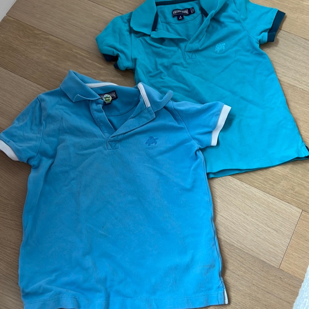 Two boys vilebrequin polos 1 size8 other size 10